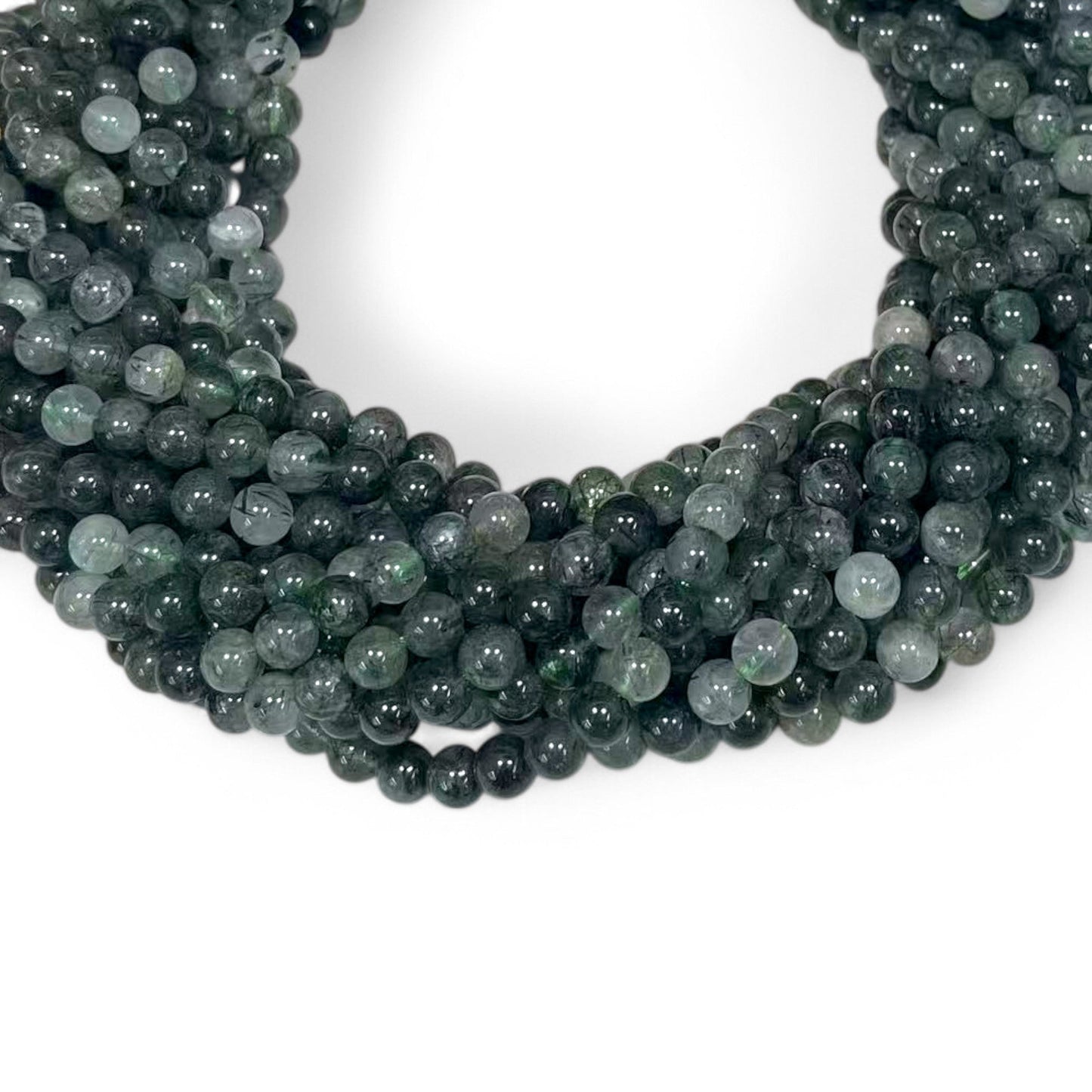 Green Rutilated Quartz Round-0