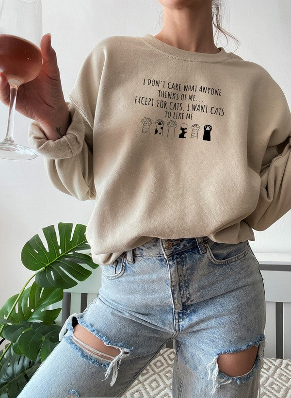 I DONT CARE WHAT ANYONE Sweat Shirt-2