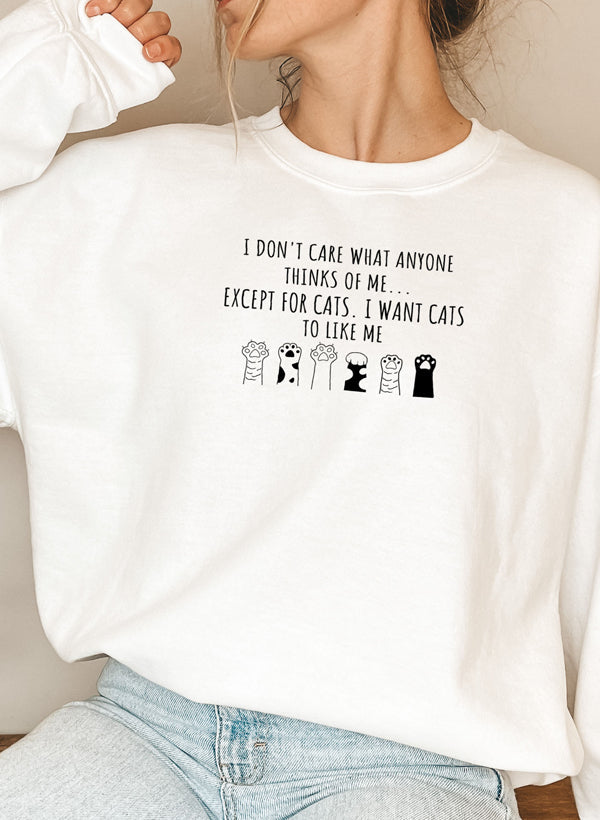 I DONT CARE WHAT ANYONE Sweat Shirt-1