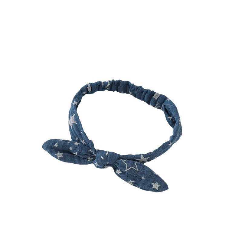 Baby Headband Ins Style Baby Girl Bow Headband Solid Color Gauze Headband Amazon Same Style Baby Headband