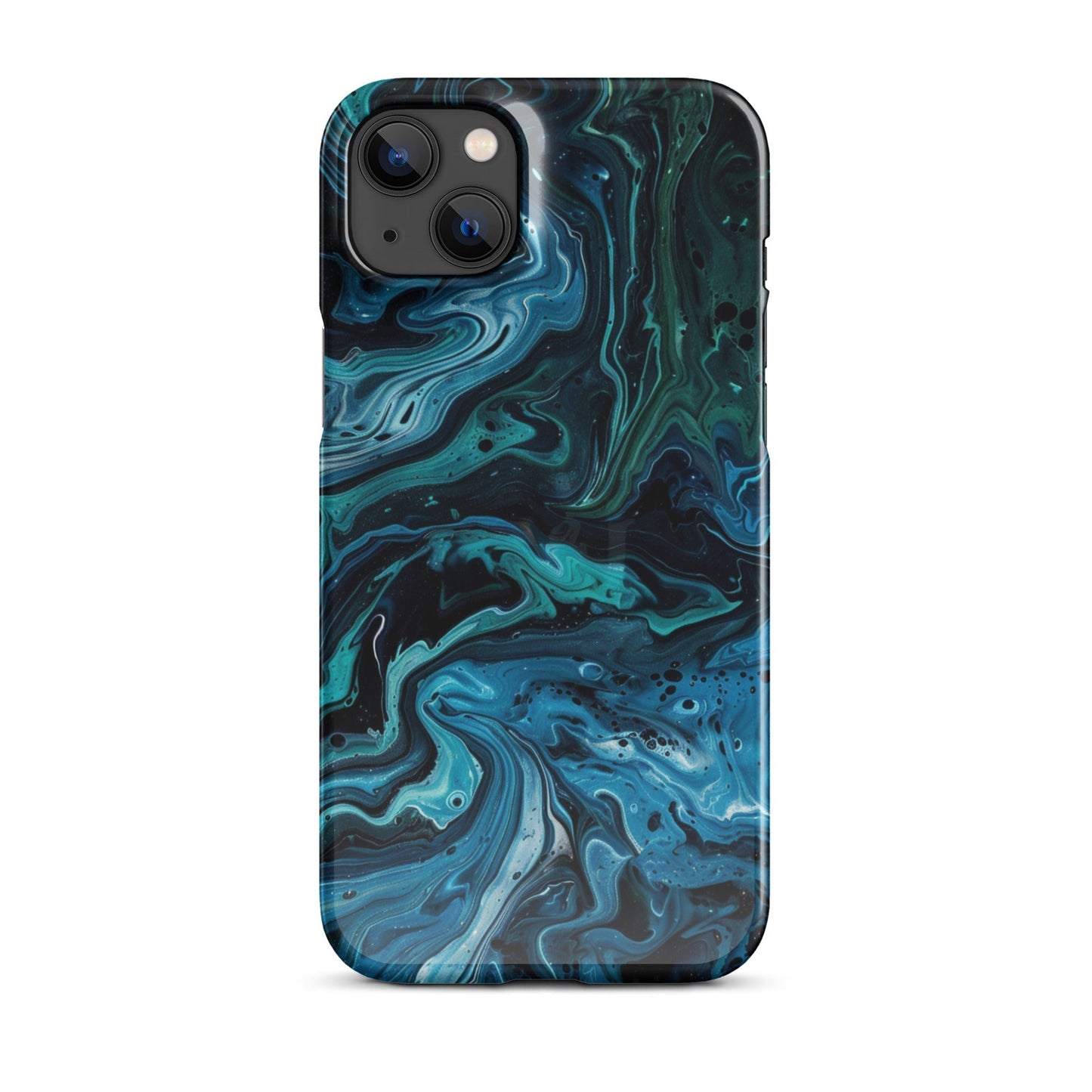 Abstract Blue Phone case for iPhone-24