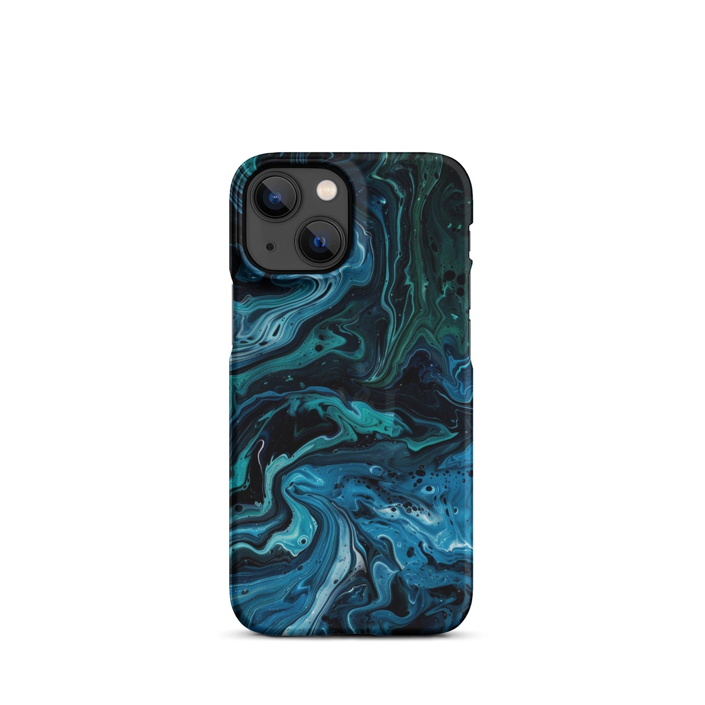 Abstract Blue Phone case for iPhone-15