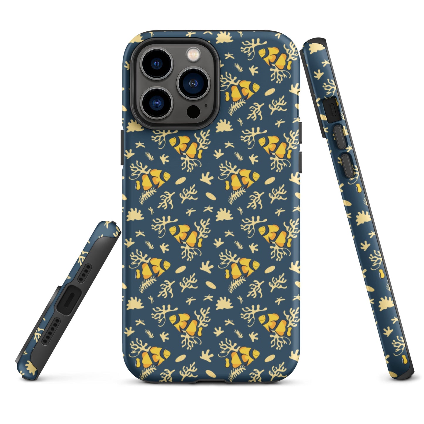 Deep Blue Clownfish Reef Tough Case for iPhone®-12
