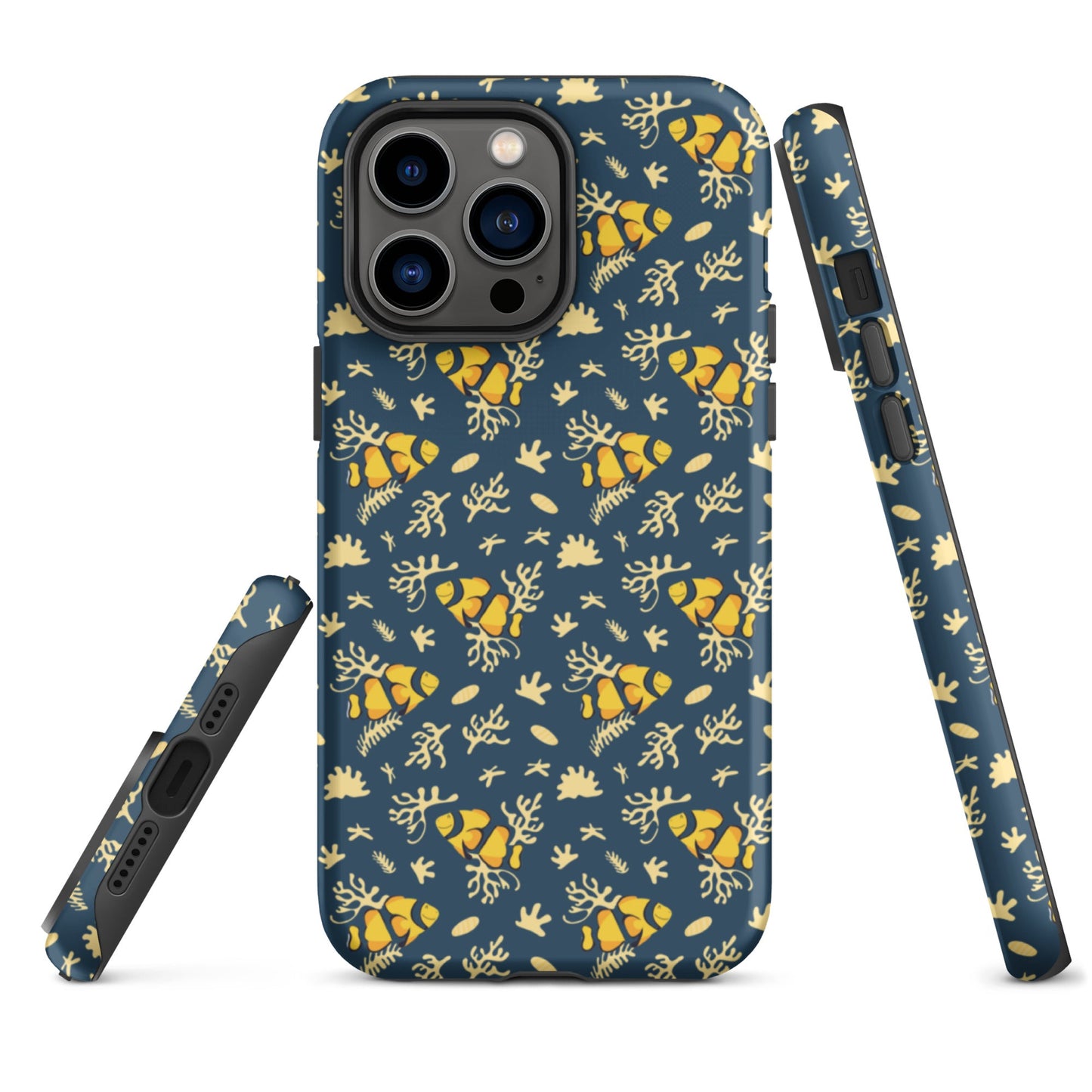 Deep Blue Clownfish Reef Tough Case for iPhone®-16