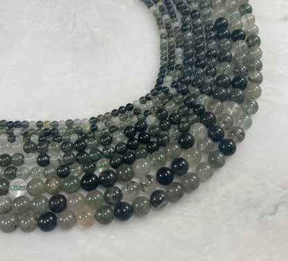 Green Rutilated Quartz Round-1