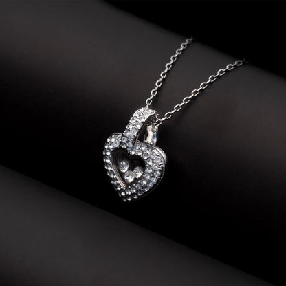 To My Beautiful Mom on My Wedding Day - Tryndi Floating Heart Necklace-2