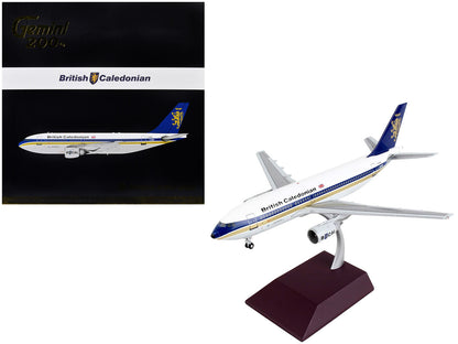 Airbus A310-200 Commercial Aircraft "British Caledonian" White with Blue Stripes and Tail "Gemini 200" Series 1/200 Diecast Model Airplane by GeminiJets-0