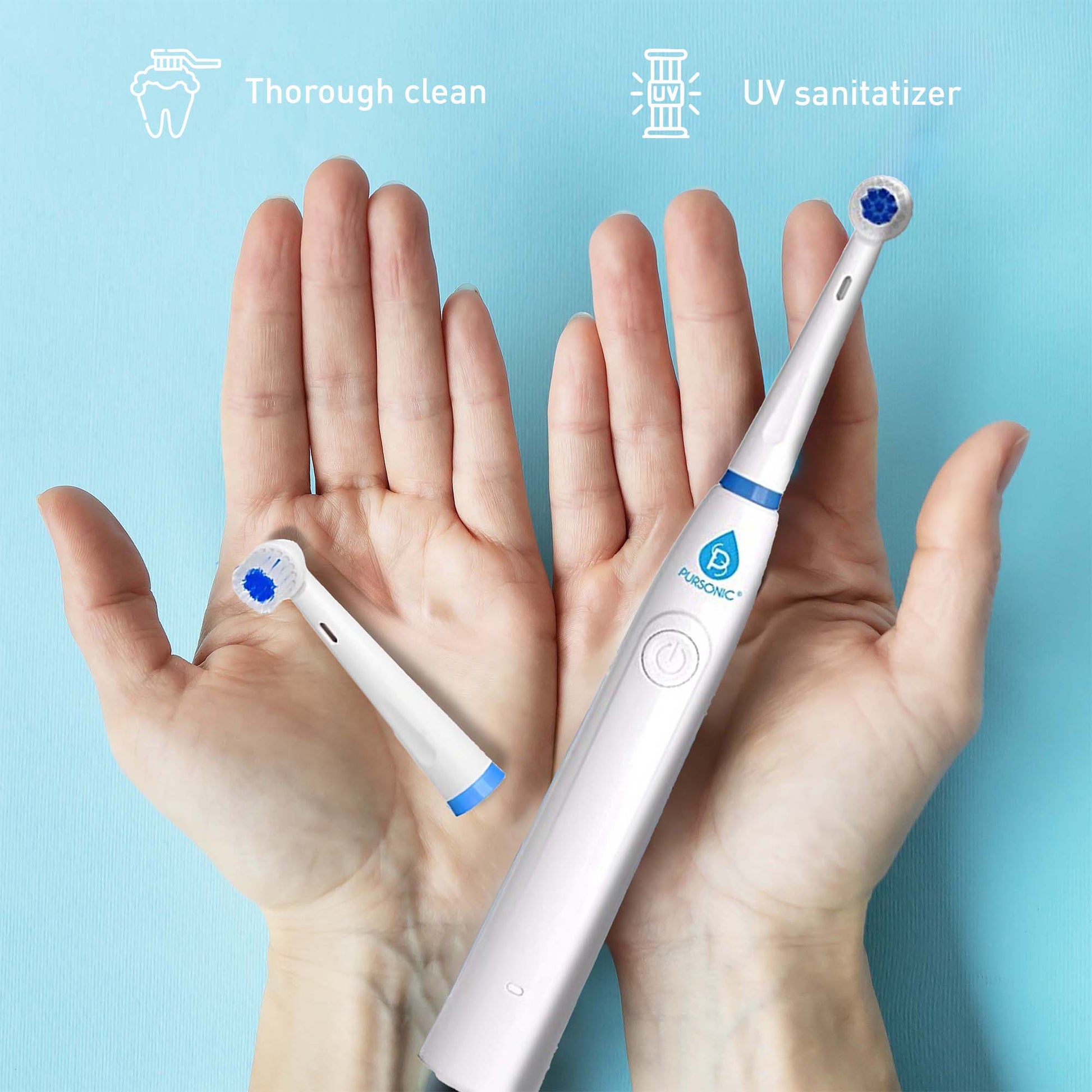 Power Rechargeable Electric Toothbrush With UV Sanitizing Function-2