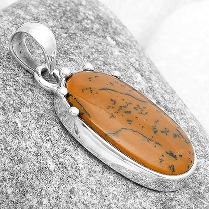 Natural Russian Honey Dendrite Opal Pendant P-1349 SDP126972-2