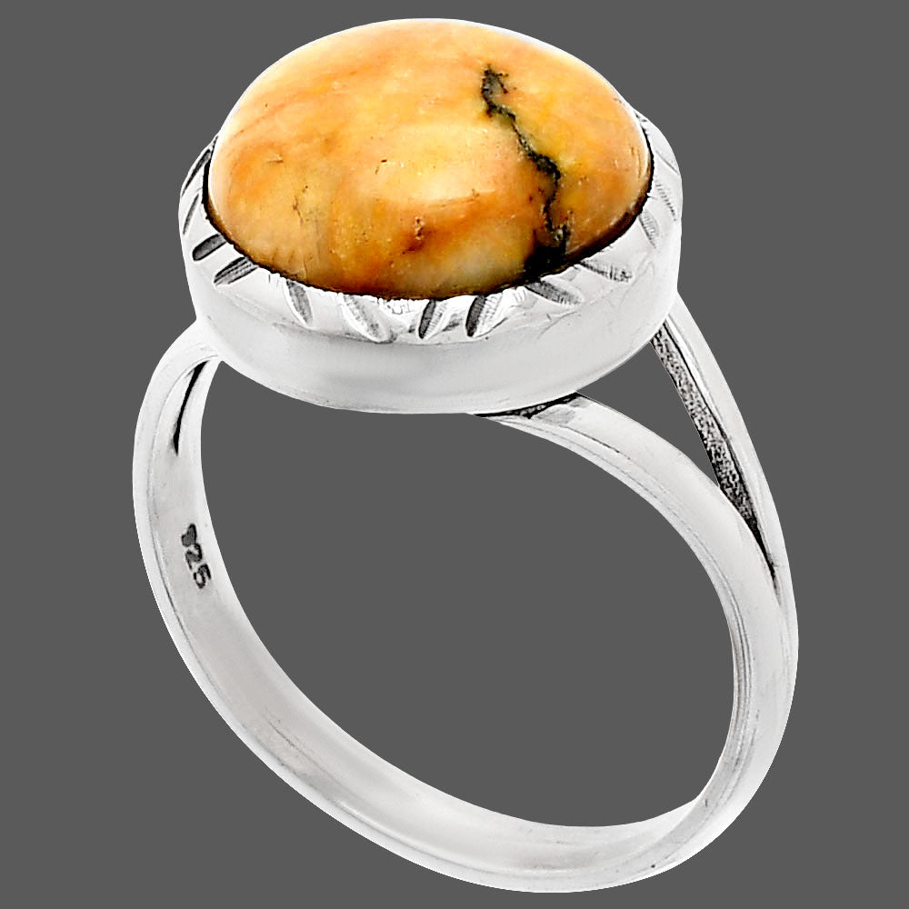 Natural Honey Dendritic Opal Ring size-9.5 R-1074 SDR230965-2