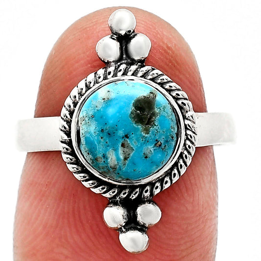 Kingman Turquoise With Pyrite Ring size-7 R-1127 SDR243733-0