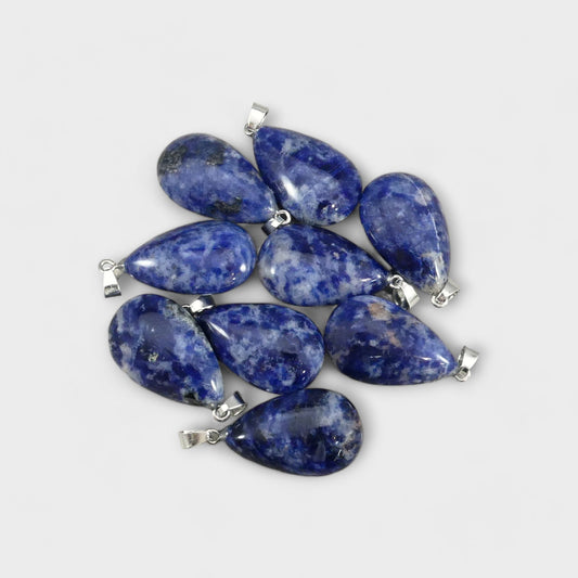 Sodalite 18x30mm Teardrop Pendant-0