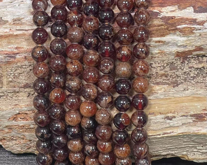 Hessonite Garnet Round 6mm 8mm-2