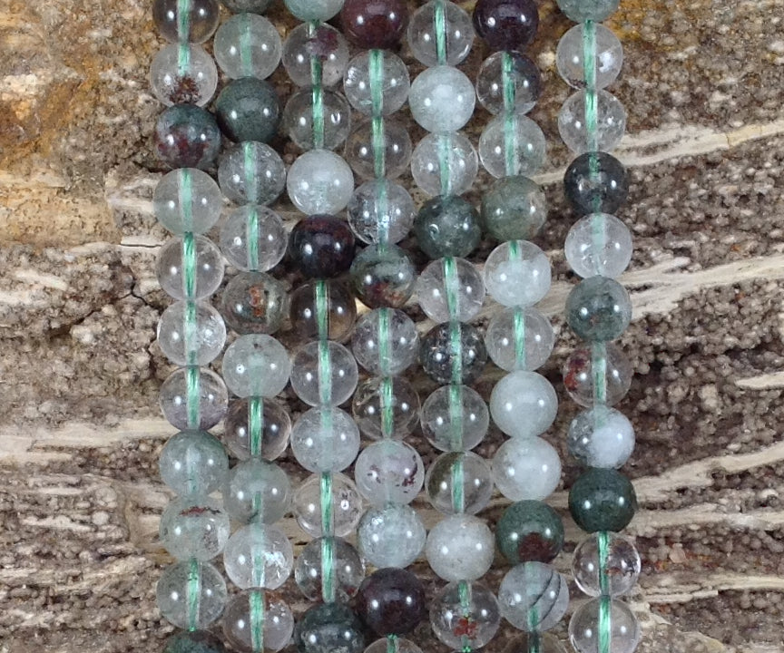 Green Phantom Quartz aka Lodolite Round-3