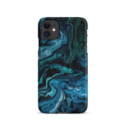 Abstract Blue Phone case for iPhone-1