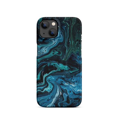 Abstract Blue Phone case for iPhone-17