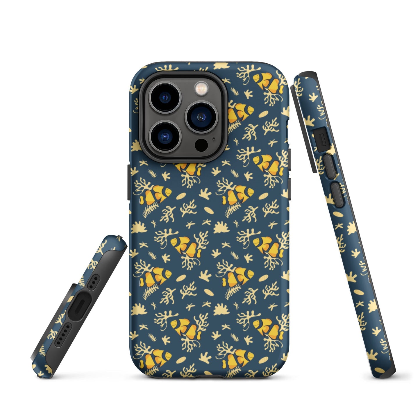 Deep Blue Clownfish Reef Tough Case for iPhone®-15