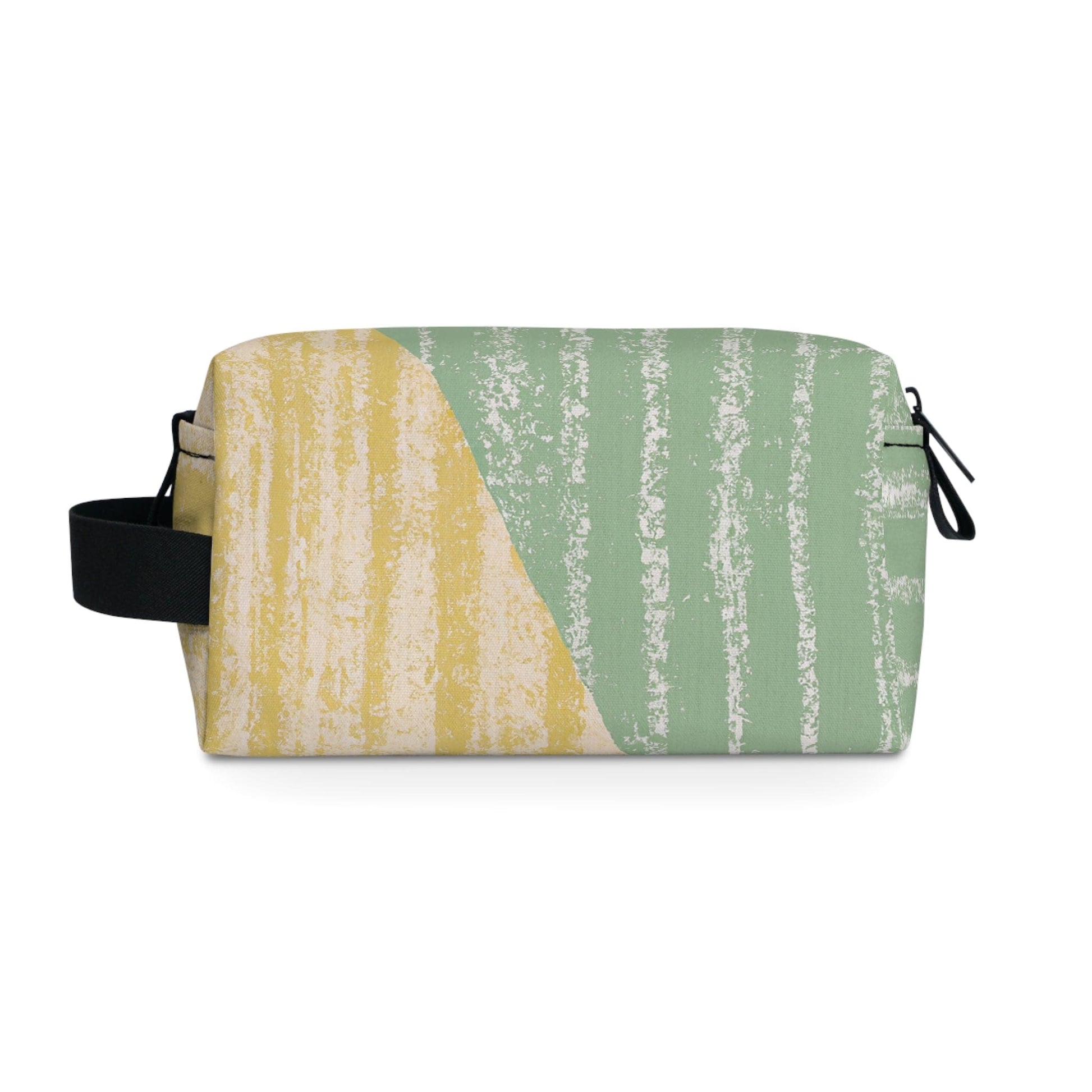 Travel Accessories Pouch Bag - Green Textured Boho Pattern-1