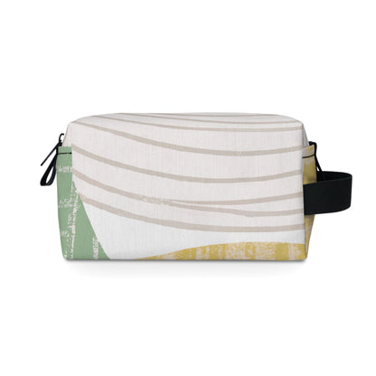 Travel Accessories Pouch Bag - Green Textured Boho Pattern-0