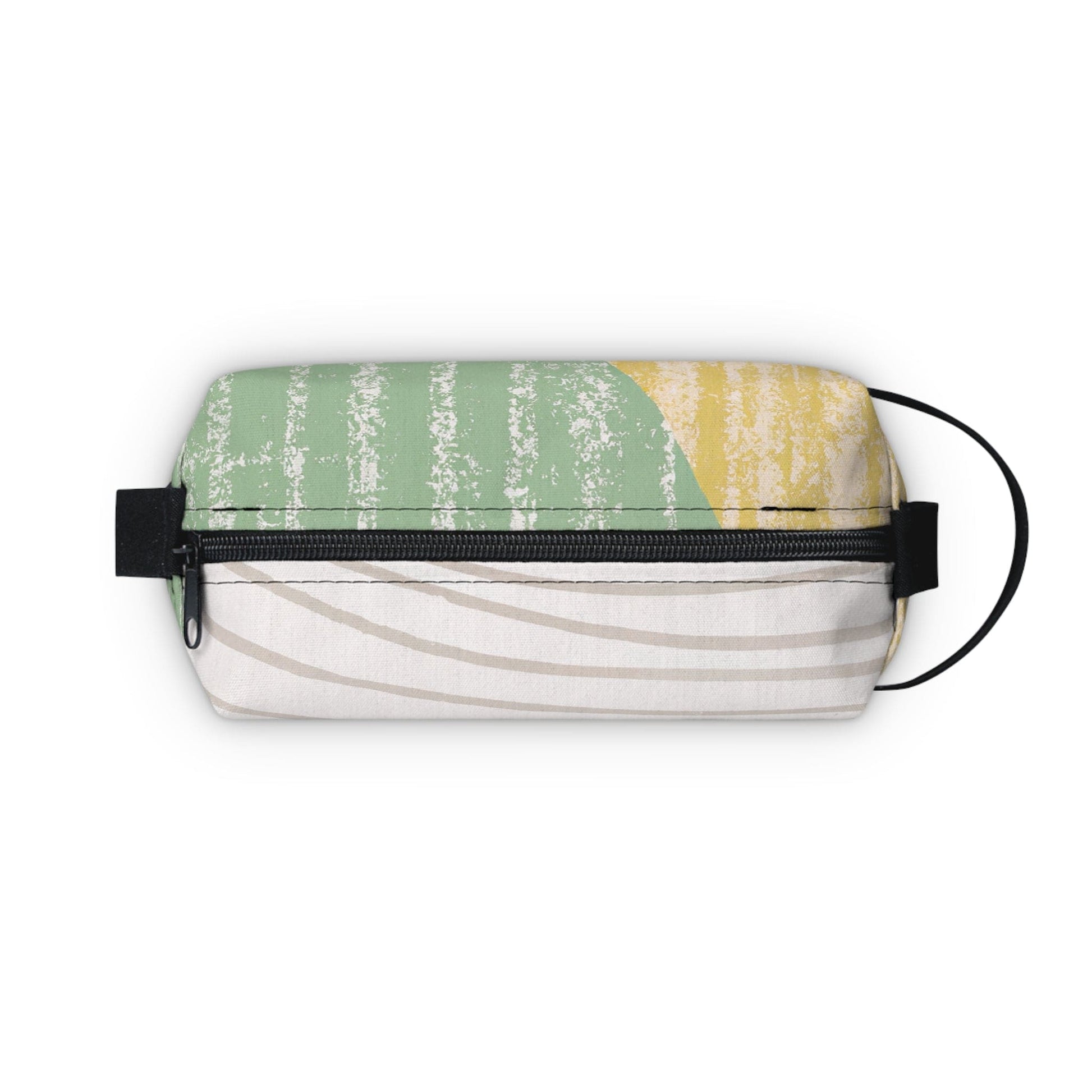 Travel Accessories Pouch Bag - Green Textured Boho Pattern-4